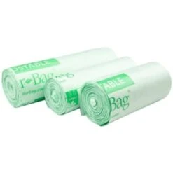 Natur-Bag 45 Gl 38x48" 1.0 Mil Compostable Trash Bags 5 Rolls Of 20, Case Of 100