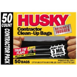 Husky 42 Gal. Contractor Bags, Case Of 50 7 Husky 42 Gal. Contractor Bags, Case Of 50 -Whirlpool Shop 222795 InthePackageView Lg