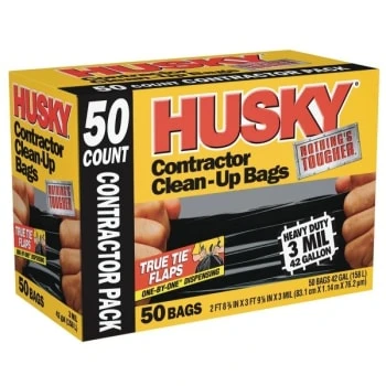 Husky 42 Gal. Contractor Bags, Case Of 50 3 Husky 42 Gal. Contractor Bags, Case Of 50 - Image 2
