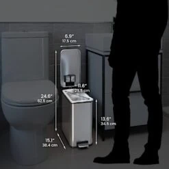 Hls Commercial 3 Gallon Fire Rated Step Trash Can With Odor Filter -Whirlpool Shop 226699 DetailedProductView2 Lg