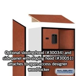 Salsbury Industries® Cherry-Designer Wood Open Access Locker 6 Feet X 18 Inches 18 Salsbury Industries® Cherry-Designer Wood Open Access Locker 6 Feet X 18 Inches -Whirlpool Shop 227023 w DetailedProductView6 Lg