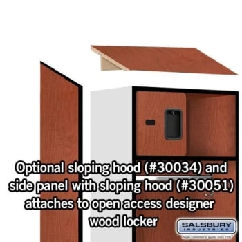 Salsbury Industries® Cherry-Designer Wood Open Access Locker 6 Feet X 18 Inches 10 Salsbury Industries® Cherry-Designer Wood Open Access Locker 6 Feet X 18 Inches - Image 8