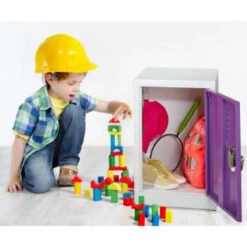 Adir Office 24 In. X 15 In. Steel Single Tier Key Lock Locker Purple -Whirlpool Shop 227155 LeftView Lg