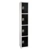 Adir Office 72 In. X 12 In. 4-Compartment Steel Key Lock Locker Black -Whirlpool Shop 227161 MainProductImage Lg