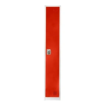 Adir Office 72 In. X 12 In. Single Tier Steel Locker Red 5 Adir Office 72 In. X 12 In. Single Tier Steel Locker Red - Image 3