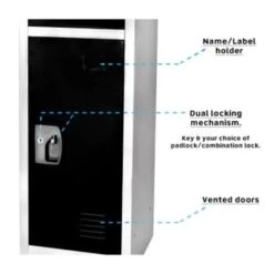 Adir Office 72 In. X 12 In. 3-Compartment Steel Locker Black 14 Adir Office 72 In. X 12 In. 3-Compartment Steel Locker Black -Whirlpool Shop 227179 BackView Lg