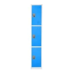 Adir Office 72 In. X 12 In. 3-Compartment Steel Locker Blue 13 Adir Office 72 In. X 12 In. 3-Compartment Steel Locker Blue -Whirlpool Shop 227181 LeftView Lg
