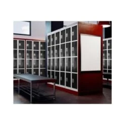 Adir Office 72 In. X 12 In. 4-Compartment Steel Locker Black -Whirlpool Shop 227187 DetailedProductView4 Lg