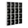 Adir Office 72 In. X 12 In. 4-Compartment Steel Locker Black