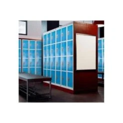 Adir Office 72 In. X 12 In. 4-Compartment Steel Locker Blue -Whirlpool Shop 227189 DetailedProductView4 Lg