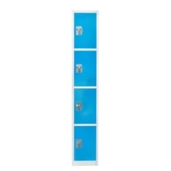 Adir Office 72 In. X 12 In. 4-Compartment Steel Locker Blue -Whirlpool Shop 227189 LeftView Lg