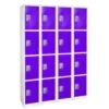 Adir Office 72 In. X 12 In. 4-Compartment Steel Locker Purple