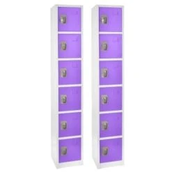 Adir Office 72 In. X 12 In. 6-Compartment Steel Locker Ppl