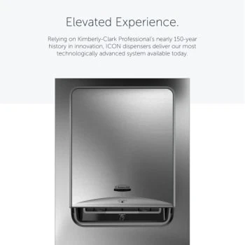 Kimberly Clark Kimberly-Clark Icon Roll Towel Dispenser Recessed Trim Stainless Steel 4 Kimberly Clark Kimberly-Clark Icon Roll Towel Dispenser Recessed Trim Stainless Steel - Image 2