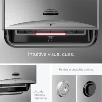 Kimberly Clark Kimberly-Clark Icon Roll Towel Dispenser Recessed Trim Stainless Steel 5 Kimberly Clark Kimberly-Clark Icon Roll Towel Dispenser Recessed Trim Stainless Steel - Image 3