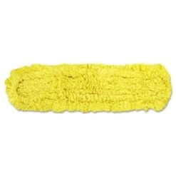 Rubbermaid Trapper Dust Mop, Looped-End Launderable, 5" X 48", Yellow