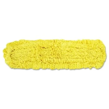 Rubbermaid Trapper Dust Mop, Looped-End Launderable, 5" X 48", Yellow 3 Rubbermaid Trapper Dust Mop, Looped-End Launderable, 5" X 48", Yellow