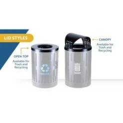 Commercial Zone Parkview Dualcoat Recycling 34-Gal Round Open-Top Blue Logo -Whirlpool Shop 229214 DetailedProductView6 Lg