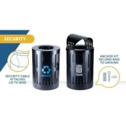 Commercial Zone Parkview Dualcoat Recycling 34-Gal Round Open-Top Blue Logo -Whirlpool Shop 229214 DetailedProductView8 Lg