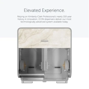 Kimberly Clark Kimberly-Clark Icon™ Standard 4-Roll Tp Dispenser/warm Marble Design Fp 4 Kimberly Clark Kimberly-Clark Icon™ Standard 4-Roll Tp Dispenser/warm Marble Design Fp - Image 2