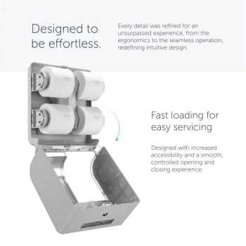 Kimberly Clark Kimberly-Clark Icon™ Standard 4-Roll Tp Dispenser/warm Marble Design Fp 6 Kimberly Clark Kimberly-Clark Icon™ Standard 4-Roll Tp Dispenser/warm Marble Design Fp - Image 4