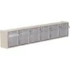 Quantum Storage Systems® Clear 6 Tip Out Bins Cabinet With Ivory Exterior -Whirlpool Shop 229512 V Lg