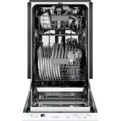 Ge® Profile™ 18" Built-In, Top Control, 3-Cycle, 47 Db Dishwasher, White 12 Ge® Profile™ 18" Built-In, Top Control, 3-Cycle, 47 Db Dishwasher, White -Whirlpool Shop 229888 w DetailedProductView4 Lg