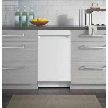 Ge® Profile™ 18" Built-In, Top Control, 3-Cycle, 47 Db Dishwasher, White 8 Ge® Profile™ 18" Built-In, Top Control, 3-Cycle, 47 Db Dishwasher, White - Image 6