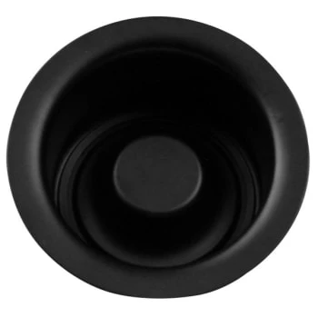 Westbrass 3-1/2" Diameter Extra-Deep Disposal Flange And Stopper In Matte Black 4 Westbrass 3-1/2" Diameter Extra-Deep Disposal Flange And Stopper In Matte Black - Image 2