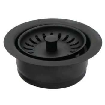 Westbrass 4-1/4" Brass Waste Disposal Flange And Strainer Basket Matte Black 4 Westbrass 4-1/4" Brass Waste Disposal Flange And Strainer Basket Matte Black - Image 2