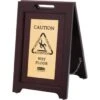 Rubbermaid Brown/Brass 2-Sided Multi-Lingual Wet Floor Sign 2 Rubbermaid Brown/Brass 2-Sided Multi-Lingual Wet Floor Sign -Whirlpool Shop 231371 V Lg