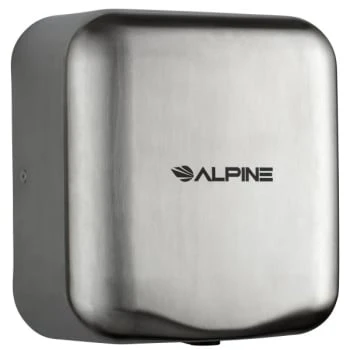 Alpine Industries Hemlock High-Speed Hand Dryer Brushed Stainless Steel 120v 3 Alpine Industries Hemlock High-Speed Hand Dryer Brushed Stainless Steel 120v