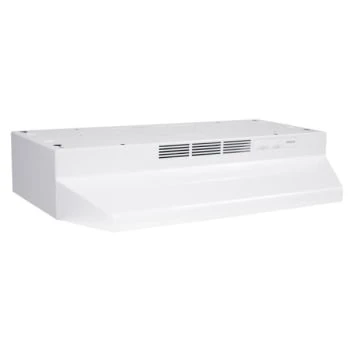 Broan 36-Inch Convertible Range Hood White-On-White 230 Max Blower Cfm 3 Broan 36-Inch Convertible Range Hood White-On-White 230 Max Blower Cfm