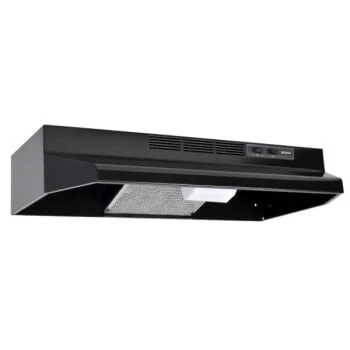 Broan 24-Inch Convertible Range Hood Black 230 Max Blower Cfm 3 Broan 24-Inch Convertible Range Hood Black 230 Max Blower Cfm
