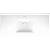 Swan® White Contour Solid Surface Single Bowl Vanity Top 22" X 43" -Whirlpool Shop 240357 WebOnly Lg