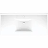 Swan® White Contour Solid Surface Single Bowl Vanity Top 22" X 49" -Whirlpool Shop 240362 WebOnly Lg