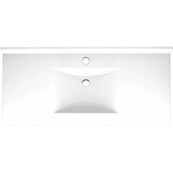 Swan® White Contour Solid Surface Single Bowl Vanity Top 22" X 49" 3 Swan® White Contour Solid Surface Single Bowl Vanity Top 22" X 49"