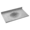 Swan® Ice Ellipse Solid Surface Single Bowl Vanity Top 22" X 37" -Whirlpool Shop 240381 w MainProductImage BUS Lg
