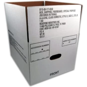 Skilcraft® 40% Recycled Storage Box, 14-3/4" X 12" X 9-1/2", Package Of 25 4 Skilcraft® 40% Recycled Storage Box, 14-3/4" X 12" X 9-1/2", Package Of 25 - Image 2