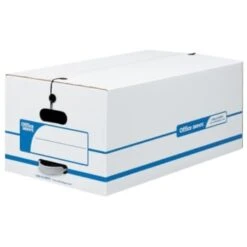 Office Depot® Brand Storage Boxes String Button Closure, Legal, Package Of 12
