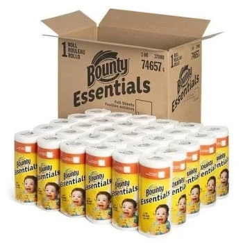 Bounty Essentials White Paper Towel Roll (40 Sheets Per Roll), Case Of 30 4 Bounty Essentials White Paper Towel Roll (40 Sheets Per Roll), Case Of 30 - Image 2