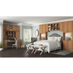 Hampton Bay 90 In. X 0.75 In. X 0.19 In. Scribe Molding In Medium Oak -Whirlpool Shop 246062 DetailedProductView2 Lg
