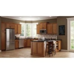 Hampton Bay 90 In. X 0.75 In. X 0.19 In. Scribe Molding In Medium Oak -Whirlpool Shop 246062 DetailedProductView9 Lg