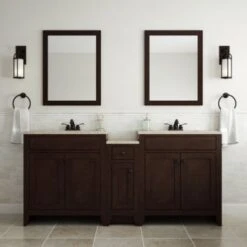 Glacier Bay Modular 30.5 In. W Bath Vanity In Java With Solid Surface Vanity Top In Cappuccino With White Sink 27 Glacier Bay Modular 30.5 In. W Bath Vanity In Java With Solid Surface Vanity Top In Cappuccino With White Sink -Whirlpool Shop 246101 DetailedProductView12 Lg