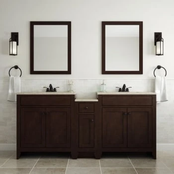 Glacier Bay Modular 30.5 In. W Bath Vanity In Java With Solid Surface Vanity Top In Cappuccino With White Sink 15 Glacier Bay Modular 30.5 In. W Bath Vanity In Java With Solid Surface Vanity Top In Cappuccino With White Sink - Image 13