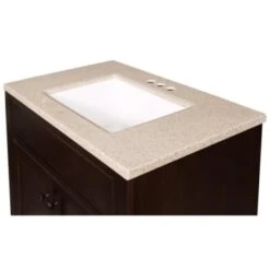 Glacier Bay Modular 30.5 In. W Bath Vanity In Java With Solid Surface Vanity Top In Cappuccino With White Sink 18 Glacier Bay Modular 30.5 In. W Bath Vanity In Java With Solid Surface Vanity Top In Cappuccino With White Sink -Whirlpool Shop 246101 DetailedProductView3 Lg