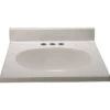 Premier® Premier 31 In. X 19 In. Custom Vanity Top Sink In Solid White -Whirlpool Shop 246105 MainProductImage Lg
