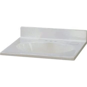 Premier® Premier 49 In. X 22 In. Custom Vanity Top Sink In White Swirl 3 Premier® Premier 49 In. X 22 In. Custom Vanity Top Sink In White Swirl