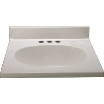 Premier® Premier 31 In. X 22 In. Custom Vanity Top Sink In Solid White 3 Premier® Premier 31 In. X 22 In. Custom Vanity Top Sink In Solid White
