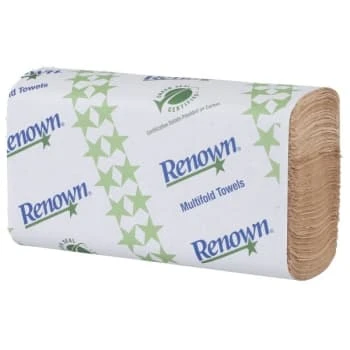 Renown Natural Multi-Fold Paper Towels 250 Sheets/pack, 16 Packs (4000-Case) 4 Renown Natural Multi-Fold Paper Towels 250 Sheets/pack, 16 Packs (4000-Case) - Image 2
